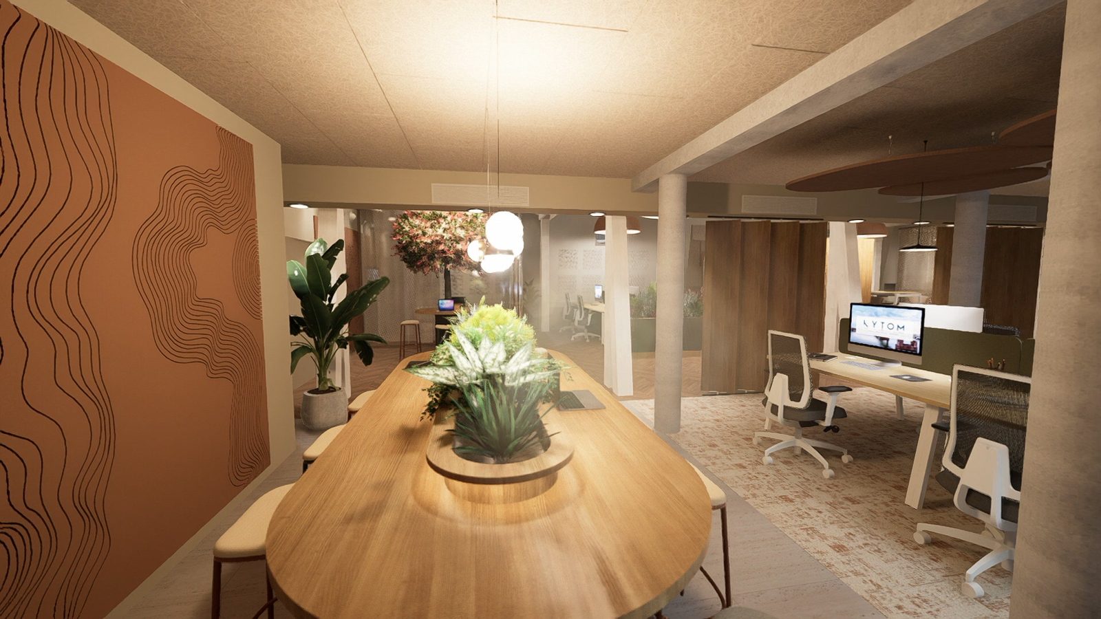 Visualisation 3D de l’accueil MIDI2i, produite avant travaux