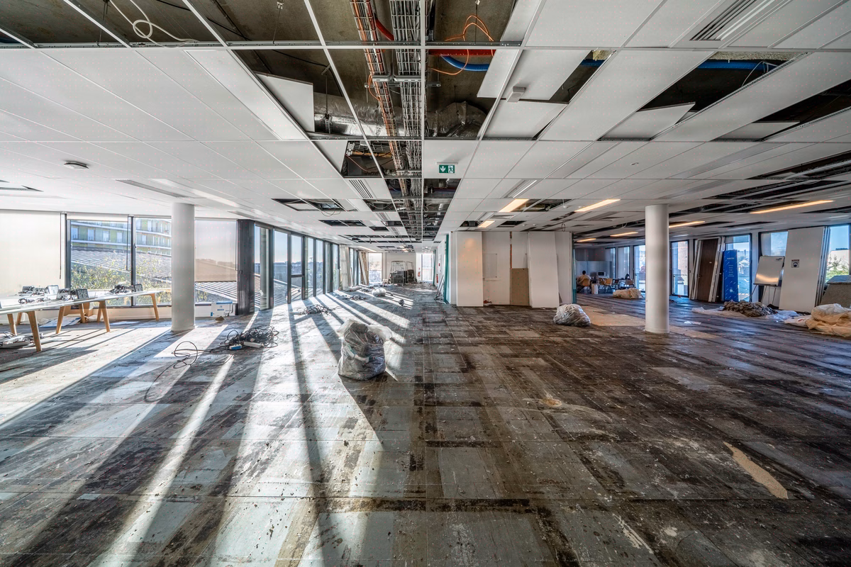 Chantier en site occupé, plateau Zentiva Paris